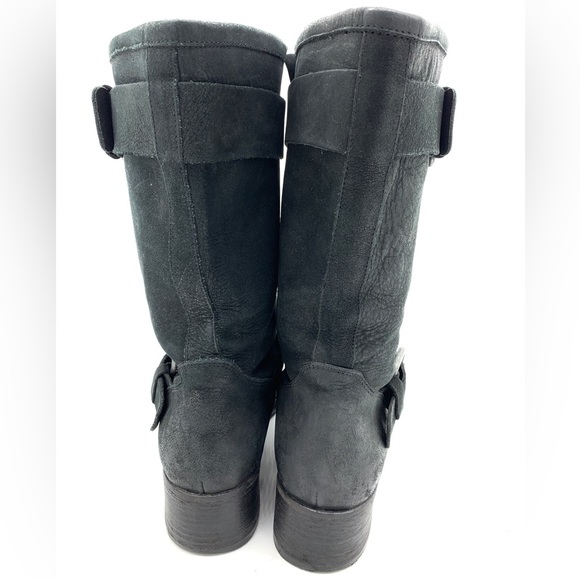 Vera Wang Lavender Cameron Black Jeweled Moto Boots - Picture 4 of 13